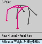 Cusco Roll Cage 6pt Chromoly Dash Through 2 Passenger 96-98 Mitsubishi EVO IV (S/O / No Cancel) thumbnail 5