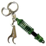 Tein Damper Keychain with Wrench - Green/Black thumbnail 1