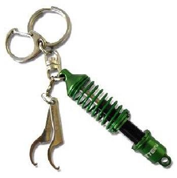 Tein Damper Keychain with Wrench - Green/Black