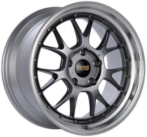 BBS LM-R 20x9.5 5x120 ET23 Diamond Black Center / Diamond Cut Lip Wheel -82mm PFS/Clip Required thumbnail 3