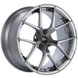 BBS RI-S 20x8.5 5x112 ET22 Diamond Silver Center / Diamond Cut Lip Wheel -82mm PFS/Clip Required thumbnail 1