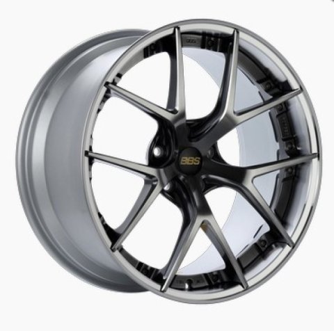 BBS RI-S 20x10 5x112 ET38 Diamond Black Center / Diamond Cut Lip Wheel -82mm PFS/Clip Required thumbnail 3
