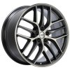 BBS CC-R 19x9 5x120 ET26 Satin Graphite Diamond Cut Polished Rim Protector Wheel -82mm PFS Required thumbnail 2