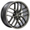 BBS CC-R 19x9 5x112 ET42 Satin Platinum Polished Rim Protector Wheel -82mm PFS/Clip Required thumbnail 2