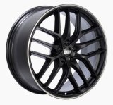 BBS CC-R 20x9 5x112 ET25 Satin Black Polished Rim Protector Wheel -82mm PFS/Clip Required thumbnail 3