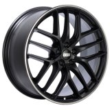 BBS CC-R 19x9 5x120 ET26 Satin Black Polished Rim Protector Wheel -82mm PFS/Clip Required thumbnail 1