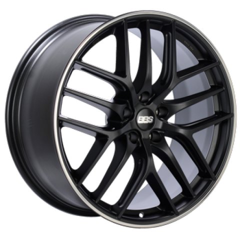 BBS CC-R 19x9 5x120 ET48 Satin Black Polished Rim Protector Wheel -82mm PFS/Clip Required