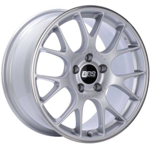 BBS CH-R 19x11 5x130 ET56 CB71.6 Brilliant Silver Polished Rim Protector Wheel w/ Motorsport Etching