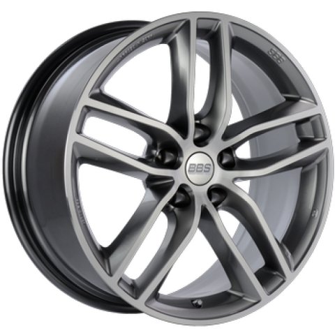 BBS SX 19x8.5 5x112 ET32 Gloss Platinum Diamond Cut Face Wheel -82mm PFS/Clip Required