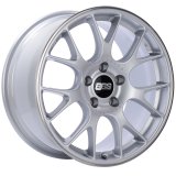 BBS CH-R 18x8.5 5x112 ET47 Brilliant Silver Polished Rim Protector Wheel -82mm PFS/Clip Required thumbnail 1