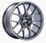 BBS CH-R 20x10.5 5x120 ET35 Satin Titanium Polished Rim Protector Wheel -82mm PFS/Clip Required thumbnail 3