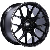 BBS CH-R 20x10.5 5x120 ET35 Satin Black Polished Rim Protector Wheel -82mm PFS/Clip Required thumbnail 1