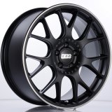 BBS CH-R 19x8.5 5x120 ET32 Satin Black Polished Rim Protector Wheel -82mm PFS/Clip Required thumbnail 2