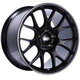 BBS CH-R 20x11.5 5x130 ET47 CB71.6 Satin Black Polished Rim Protector Wheel thumbnail 1