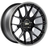 BBS CH-RII 21x10.5 5x120 ET35 Satin Black Center Platinum Lip SS Rim Prot Wheel -82mm PFS/Clip Req thumbnail 1
