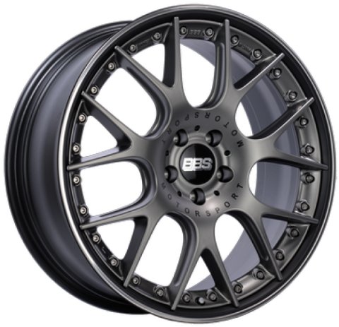BBS CH-RII 20x10.5 5x112 ET35 Satin Platinum Center Black Lip SS Rim Prot Wheel -82mm PFS/Clip Req thumbnail 3