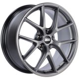BBS CI-R 19x9.5 5x120 ET25 Platinum Silver Polished Rim Protector Wheel -82mm PFS/Clip Required thumbnail 1