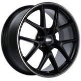 BBS CI-R 19x8.5 5x112 ET32 Satin Black Polished Rim Protector Wheel -82mm PFS/Clip Required thumbnail 1