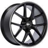 BBS CI-R 20x9 5x120 ET25 Satin Black Polished Rim Protector Wheel -82mm PFS/Clip Required thumbnail 1