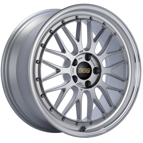BBS LM 19x8.5 5x112 ET48 Diamond Silver Center Diamond Cut Lip Wheel -82mm PFS/Clip Required thumbnail 1