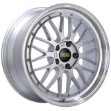 BBS LM 20x10 5x120 ET45 Diamond Silver Center Diamond Cut Lip Wheel -82mm PFS/Clip Required thumbnail 1