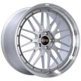 BBS LM 21x10 5x120 ET38 Diamond Silver Center Diamond Cut Lip Wheel -82mm PFS/Clip Required thumbnail 1