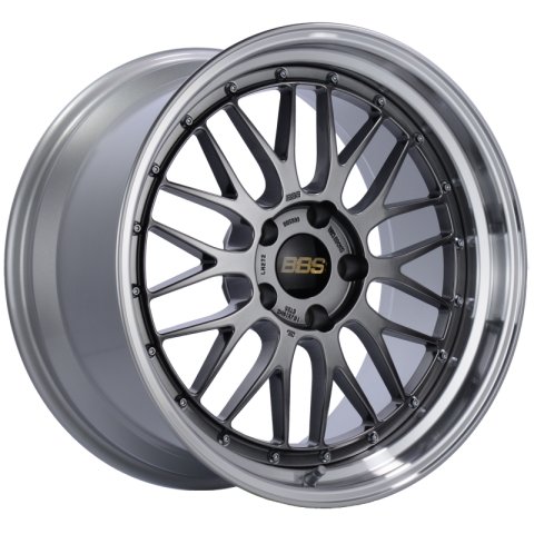 BBS LM 19x8.5 5x112 ET32 Diamond Black Center Diamond Cut Lip Wheel -82mm PFS/Clip Required thumbnail 1