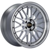 BBS LM 19x9 5x112 ET42 Diamond Silver Center Diamond Cut Lip Wheel -82mm PFS/Clip Required thumbnail 1