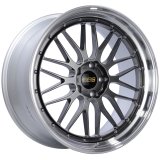 BBS LM 21x10 5x120 ET38 Diamond Black Center Diamond Cut Lip Wheel -82mm PFS/Clip Required thumbnail 2