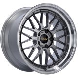 BBS LM 19x10 5x120 ET25 Diamond Black Center Diamond Cut Lip Wheel -82mm PFS/Clip Required thumbnail 1