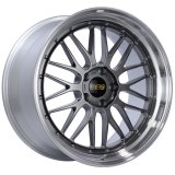 BBS LM 20x10 5x120 ET33 Diamond Black Center Diamond Cut Lip Wheel -82mm PFS/Clip Required thumbnail 1