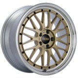 BBS LM 19x8.5 5x112 ET48 Gold Center Diamond Cut Lip Wheel -82mm PFS/Clip Required thumbnail 2