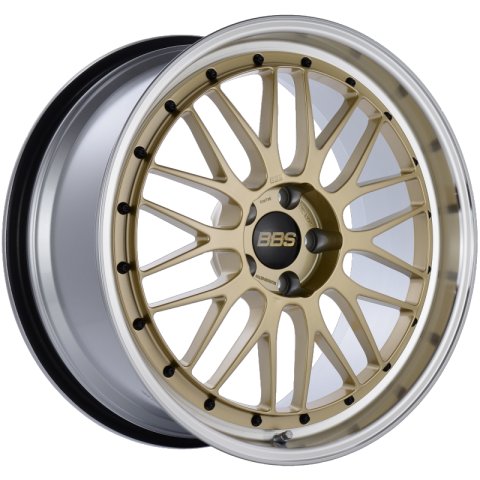 BBS LM 20x9.5 5x114.3 ET40 CB66 Gold Center Diamond Cut Lip Wheel thumbnail 1