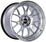 BBS LM-R 20x10 5x120 ET18 Diamond Silver Center Diamond Cut Lip Wheel -82mm PFS/Clip Required thumbnail 3
