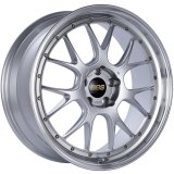 BBS LM-R 21x9 5x120 ET32 Diamond Silver Center Diamond Cut Lip Wheel -82mm PFS/Clip Required thumbnail 1