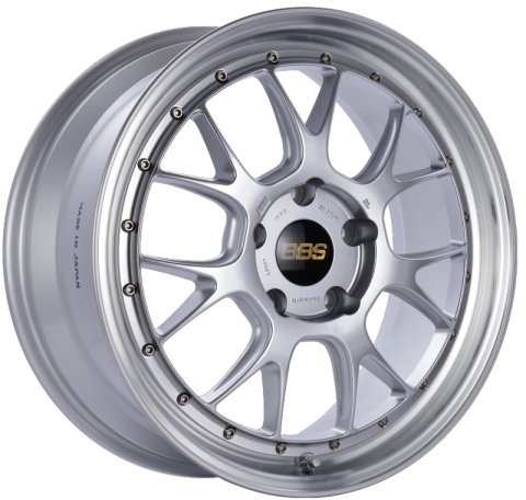 BBS LM-R 19x8.5 5x130 ET55 CB71.6 Diamond Silver Center Diamond Cut Lip Wheel
