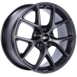 BBS SR 17x7.5 5x114.3 ET42 Satin Grey Wheel -82mm PFS/Clip Required thumbnail 1