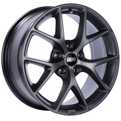 BBS SR 19x8.5 5x114.3 ET45 Satin Grey Wheel -82mm PFS/Clip Required thumbnail 1