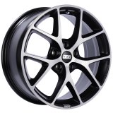 BBS SR 17x7.5 5x115 ET40 CB70.2 Satin Black Diamond Cut Face Wheel thumbnail 1