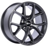 BBS SR 17x8 5x112 ET42 Satin Grey Wheel -82mm PFS/Clip Required thumbnail 1