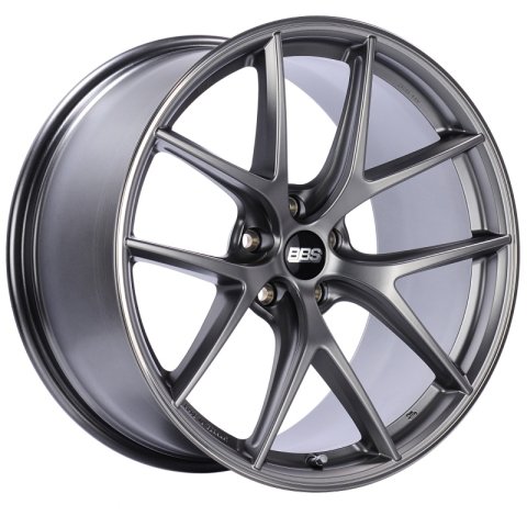 BBS CI-R 19x9 5x120 ET44 Platinum Satin Rim Protector Wheel -82mm PFS/Clip Required thumbnail 1