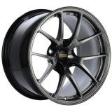 BBS RI-A 18x10.5 5x114.3 ET18 Diamond Black Wheel -82mm PFS/Clip Required thumbnail 2
