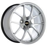 BBS RI-A 18x10.5 5x120 ET22 Diamond Silver Wheel -82mm PFS/Clip Required thumbnail 3