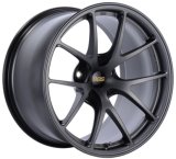 BBS RI-A 18x10.5 5x120 ET22 Matte Graphite Wheel -82mm PFS/Clip Required thumbnail 1