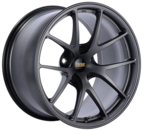 BBS RI-A 18x9.5 5x120 ET27 Matte Graphite Wheel -82mm PFS/Clip Required thumbnail 3