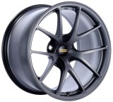 BBS RI-A 18x8.5 5x114.3 ET35 Matte Graphite Wheel -82mm PFS/Clip Required thumbnail 3