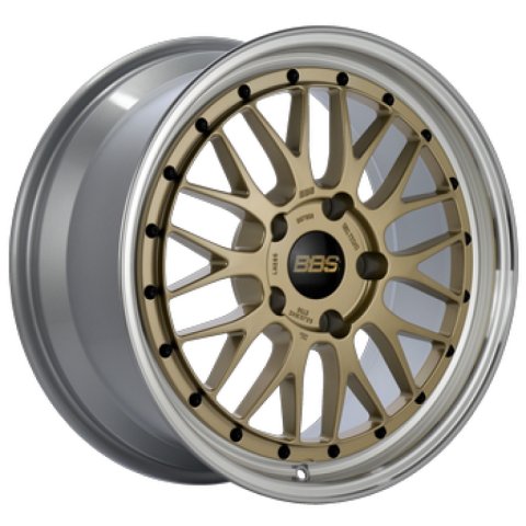 BBS LM 17x9 5x130 ET17 CB71.6 Gold Center Diamond Cut Lip Wheel