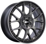 BBS CH-RII 22x10 5x120 ET40 Satin Platinum Center Black Lip SS Rim Protector Wheel - 82mm PFS Req. thumbnail 1