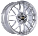 BBS RS-GT 19x8.5 5x112 ET30 Diamond Silver Center Diamond Cut Lip Wheel - 82mm PFS Required thumbnail 1
