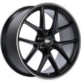 BBS CI-R 20x11.5 5x112 ET40 Satin Black Polished Rim Protector Wheel -82mm PFS/Clip Required thumbnail 2